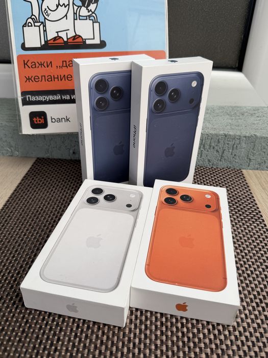 НОВ! iPhone 17 Pro Deep BLUE ORANGE SILVER 256GB айфон 17 про ЛИЗИНГ TBI*45€/м