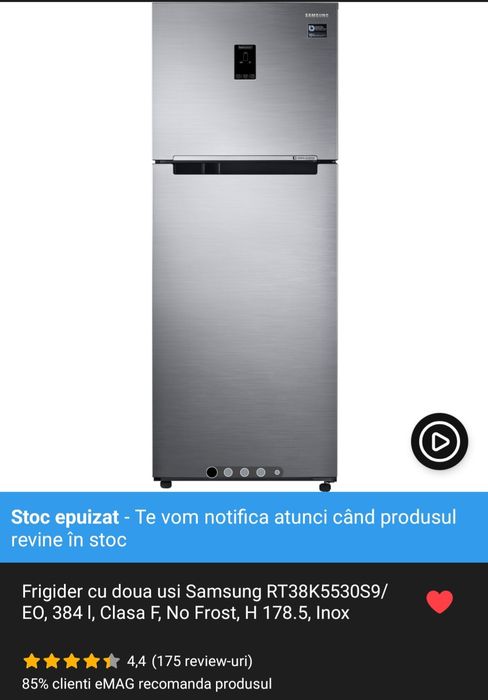 Frigider Samsung 384 litri No frost