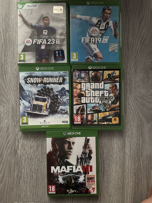 Xbox One S 1TB Full Box + 2 Controllere + 5 Jocuri