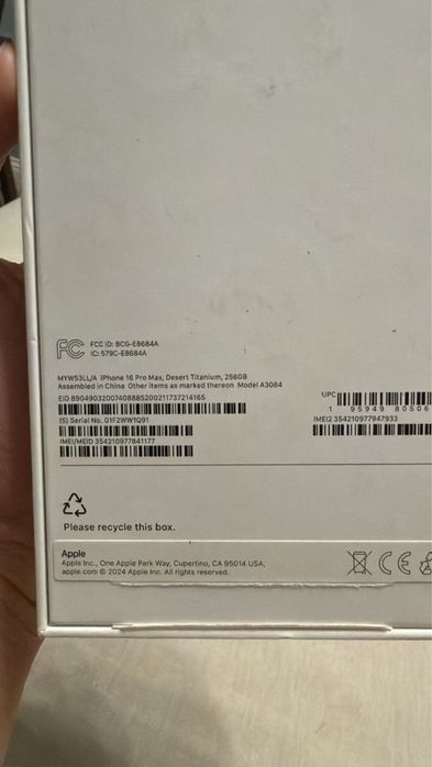 IPhone 16 Pro Max 256 gb