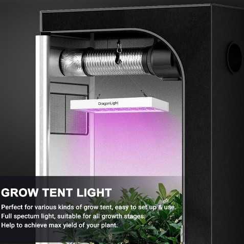 Висяща LED лампа за отглеждане на растения DragonLight BW1000, 45W