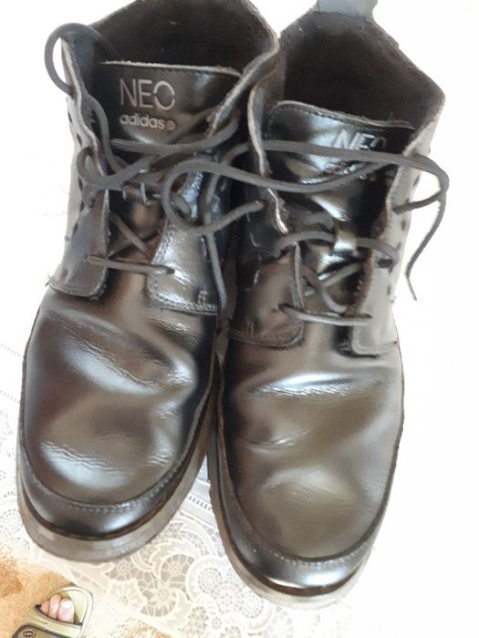 Ботинки мужские черные кожаные