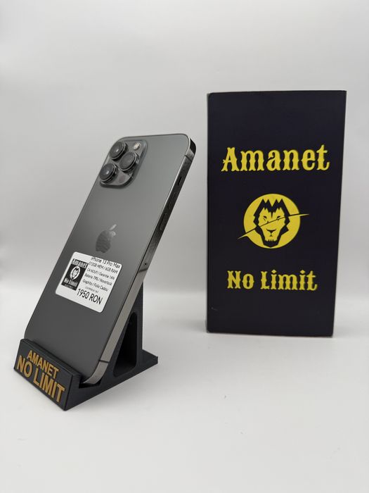 iPhone 13 pro max 512GB Gray  Garantie 12 Luni , AMANET NO LIMIT.