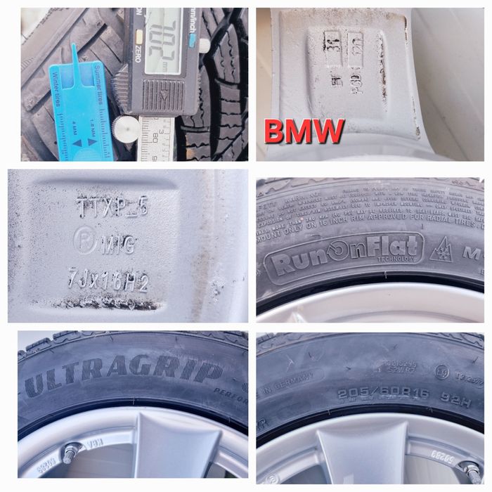 Set jante, anvelope A4, ASX, BMW, MAZDA, FORD