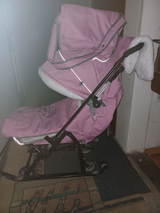 Санки коляска  зимный