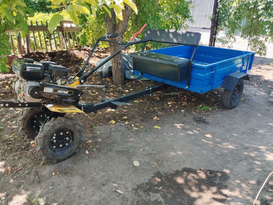 Мотоблок с прицепом