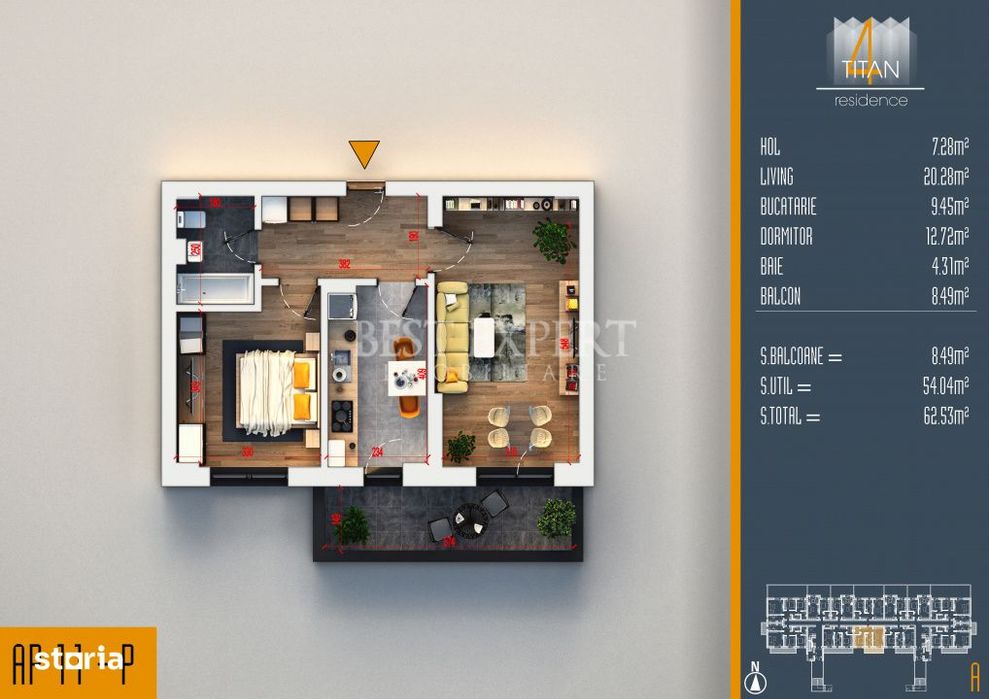 2 Camere Ideal Investitie -Incalzire in pardoseala/Credit Ipotecar 20% - View 2