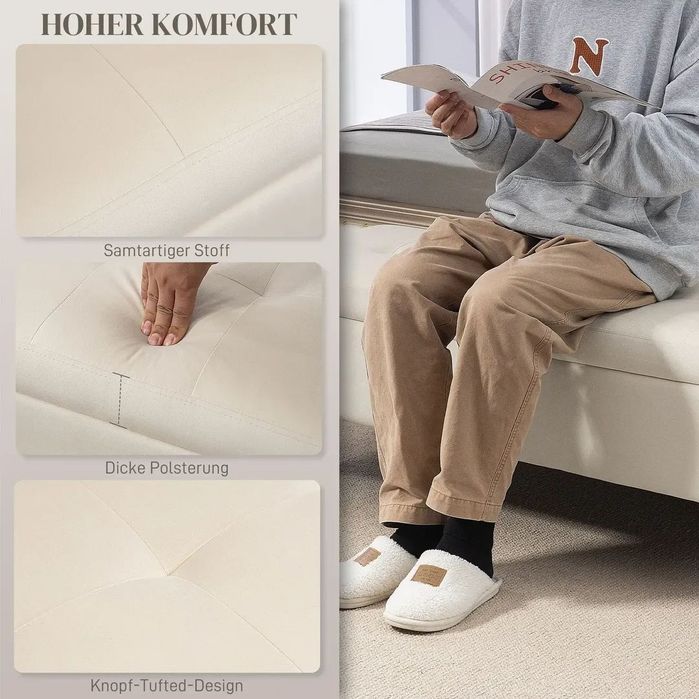 Пейка HOMCOM с място за съхранение, товароносимост до 120 кг