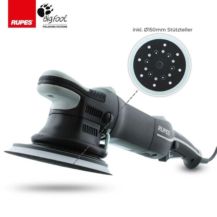 Комплект полираща машина Rupes BigFoot LHR 21MarkIII Random Orbital Polisher Polish Polishing Pads Luxury Kit