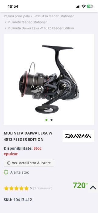 Mulineta Daiwa Lexa W 4012 Feeder Edition