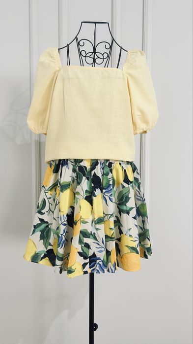 Fusta cu lămâi, H&M, superbă.