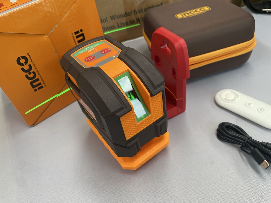 INGCO HLL306502 Nivelă laser cu autonivelare verde 35 m, 5 linii