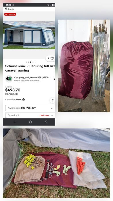 Cort Rulota Royal Welbeck 3,9m si Solari Siena 7,70-7,90