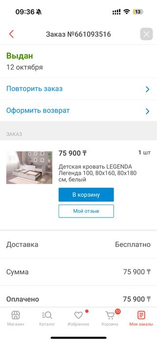 Детская кровать для двоих детей