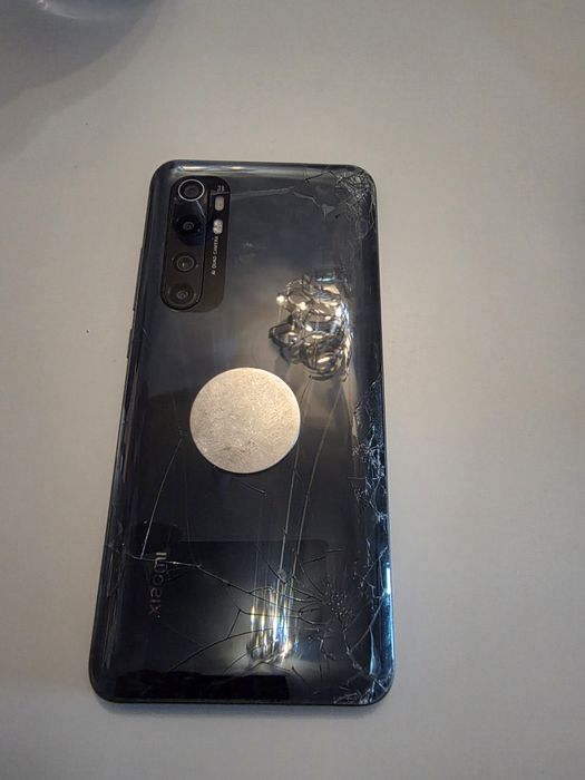 Xiaomi mi note 10 lite, display și spate spart, piese