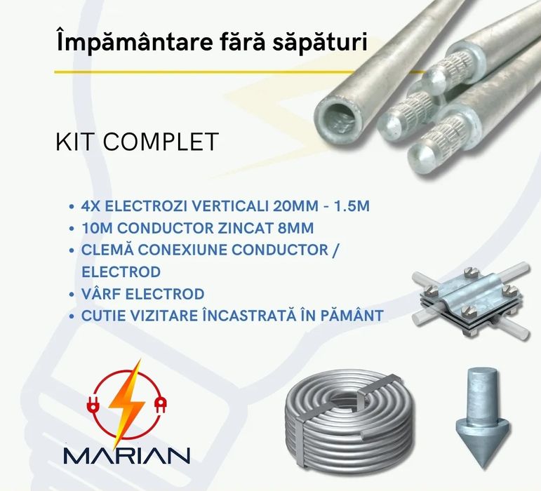 Împământare pe vertical + buletin de verificare (PRAM)
