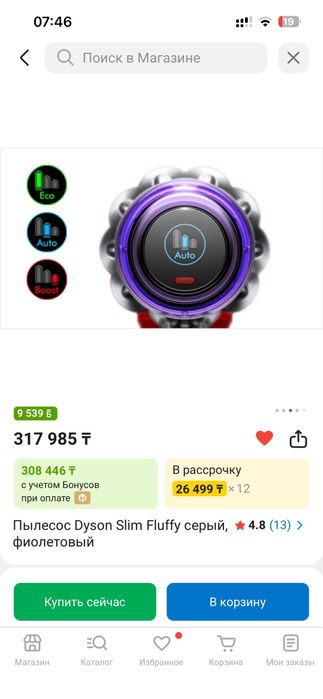 Пылесос Dyson Slim Flyffy