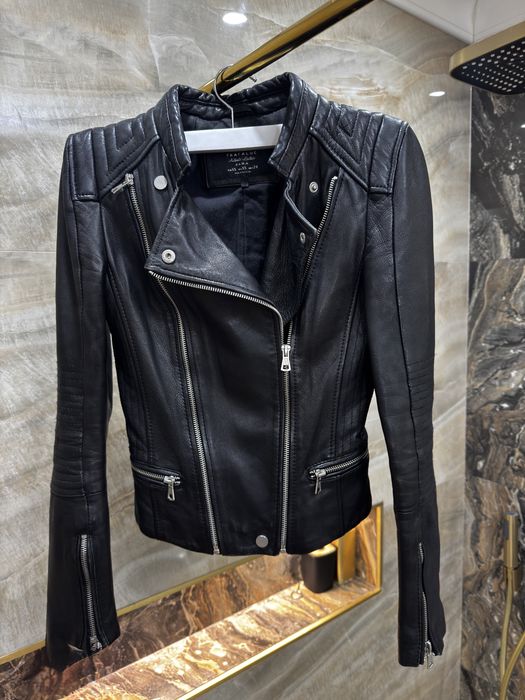 Geaca piele naturala Zara XS