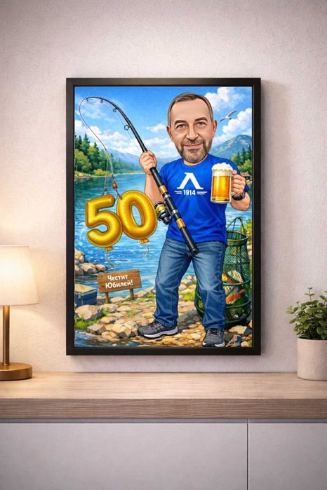 Персонализирани карикатури + подарък рамка