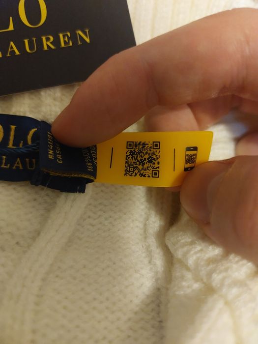 Pulover Ralph Lauren Quarter Zip Alb