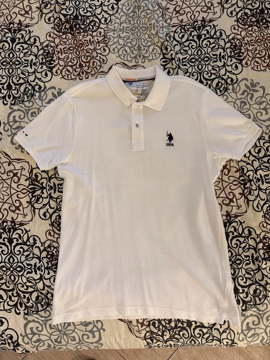 US Polo T-shirt alb
