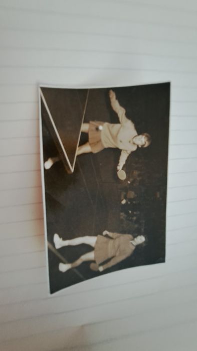 2  Fotografii Vintage " Tenis( semnaturi Olografice)