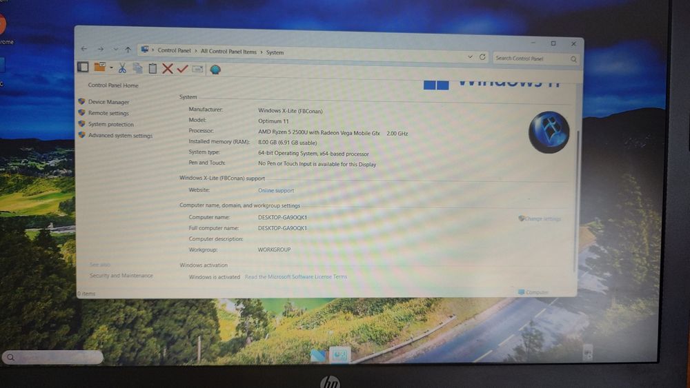 Laptop HG 255 G7 Ryzen 5 with Radeon Vega 8 stare impecabila