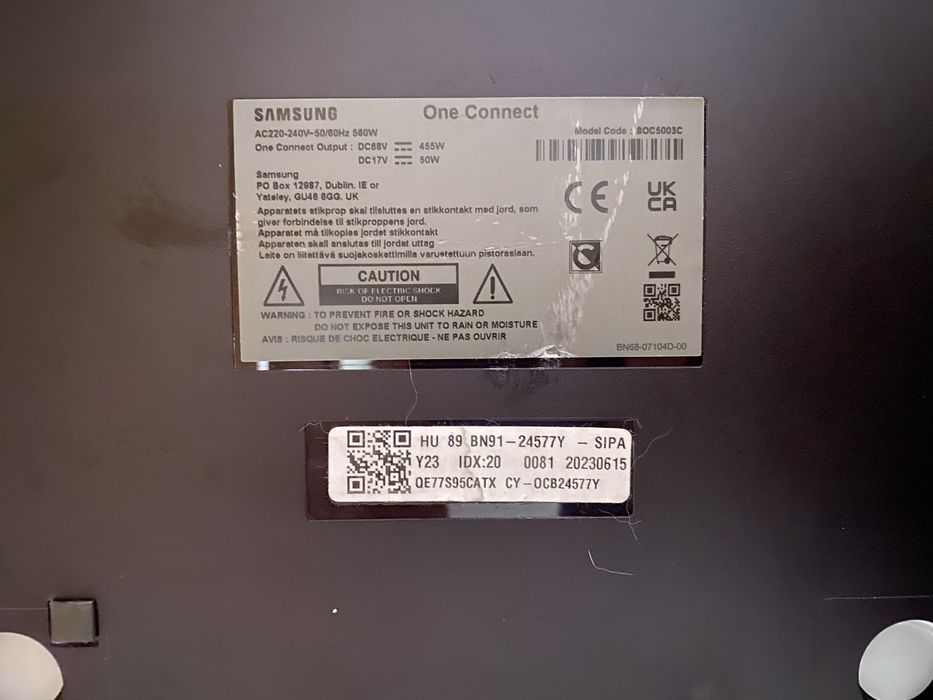 Samsung One Connect SOC5003C – original, testat, S95C/QE77S95C
