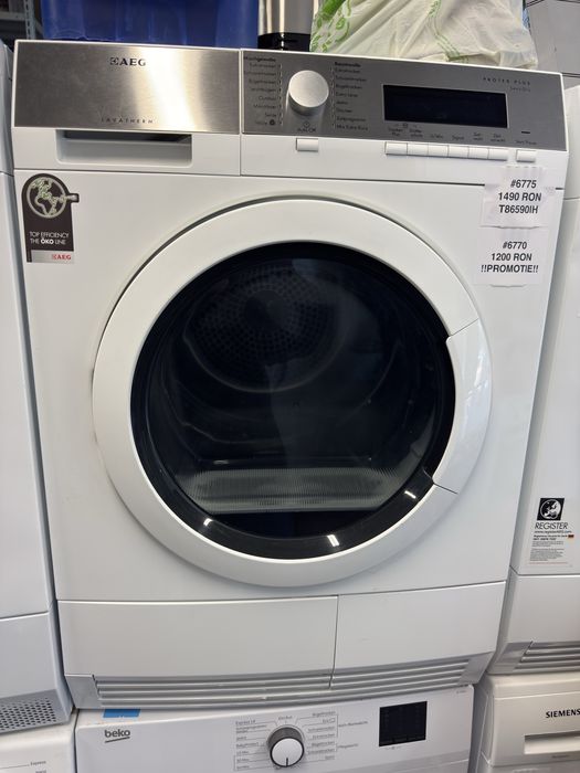 Uscător de rufe  cu pompă de căldură AEG T86590IH