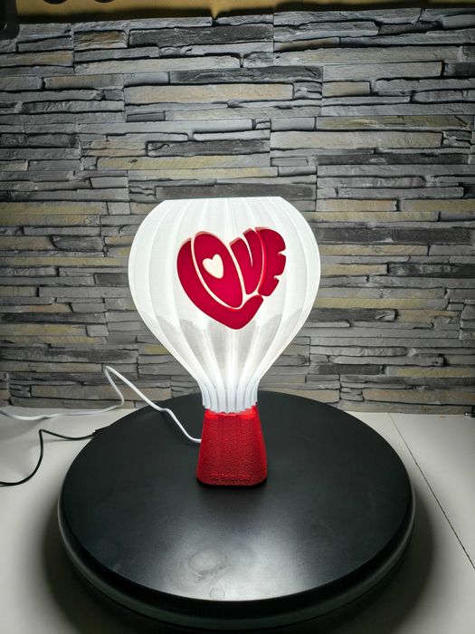Veioză decorativă LOVE – lampă ambient, print 3D