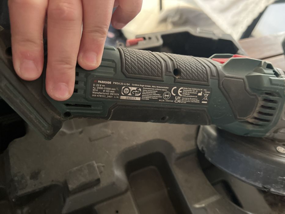Акумулаторен ъглошлайф parkside