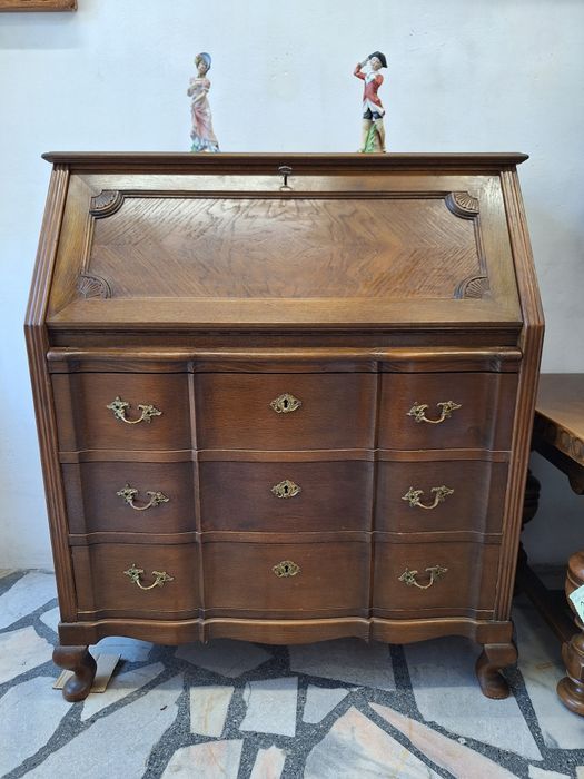 Винтидж писалище дъб масив