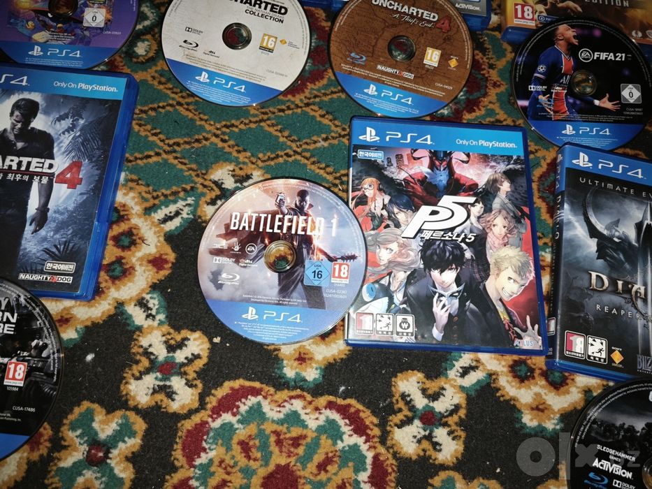 PlayStation 4 va 5 ga disklar soni 15 ta