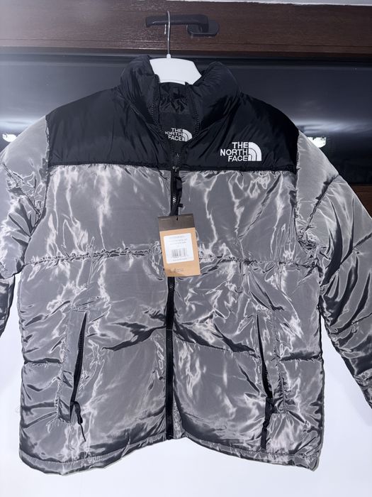 Geacă L The North Face negru neagră gri alb albă
