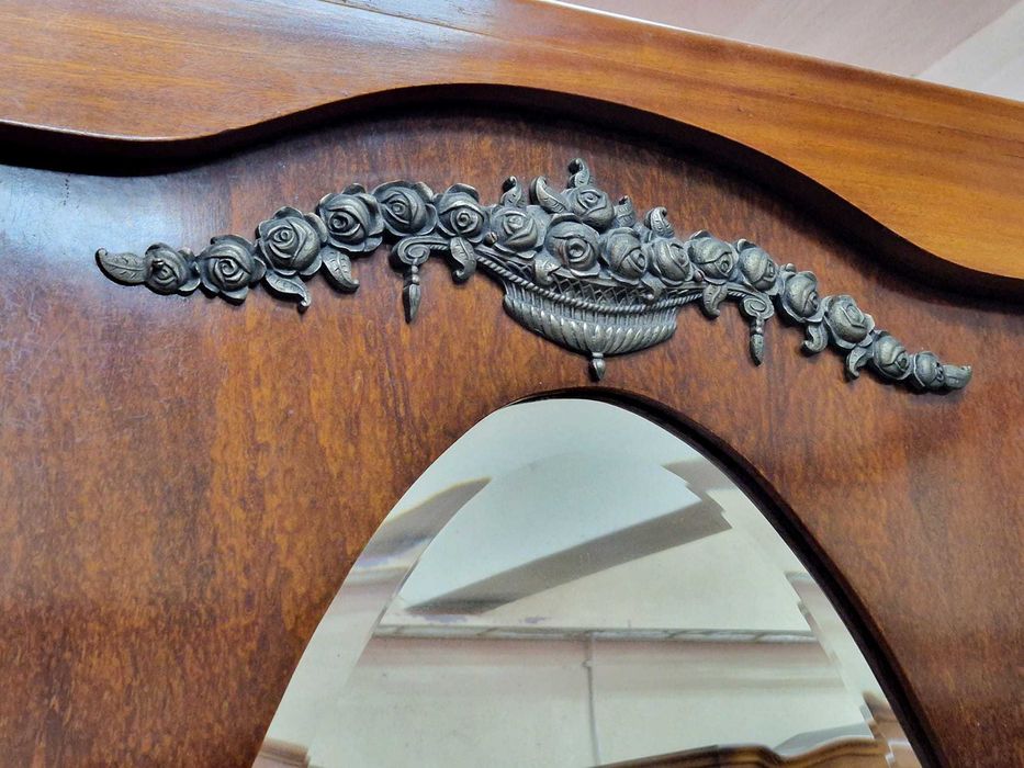 *ПРОМОЦИЯ* Уникален трикрилен гардероб с огледало в стил Art Deco