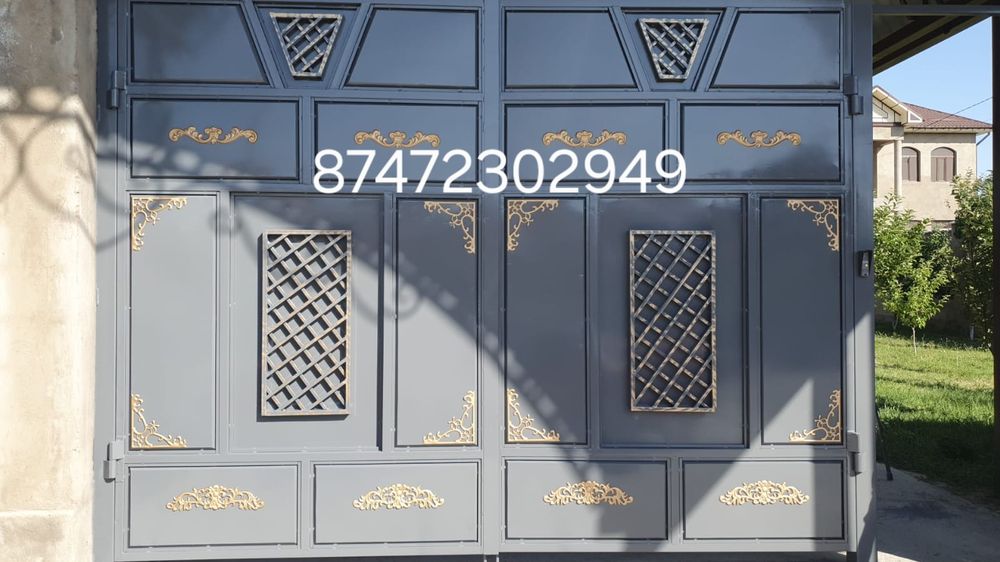 Покраска ворот крыш