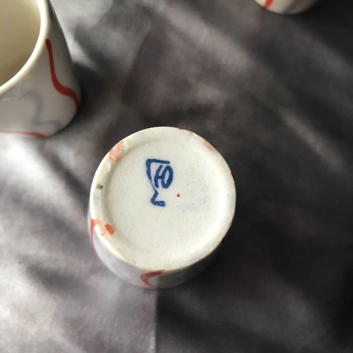 Редкий фарфоровый штоф с стопками СССР