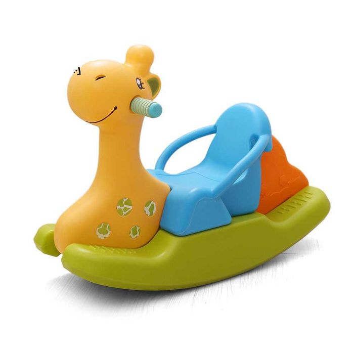 Balansoar copii Nichiduta cu spatar Rocking Horse Galben