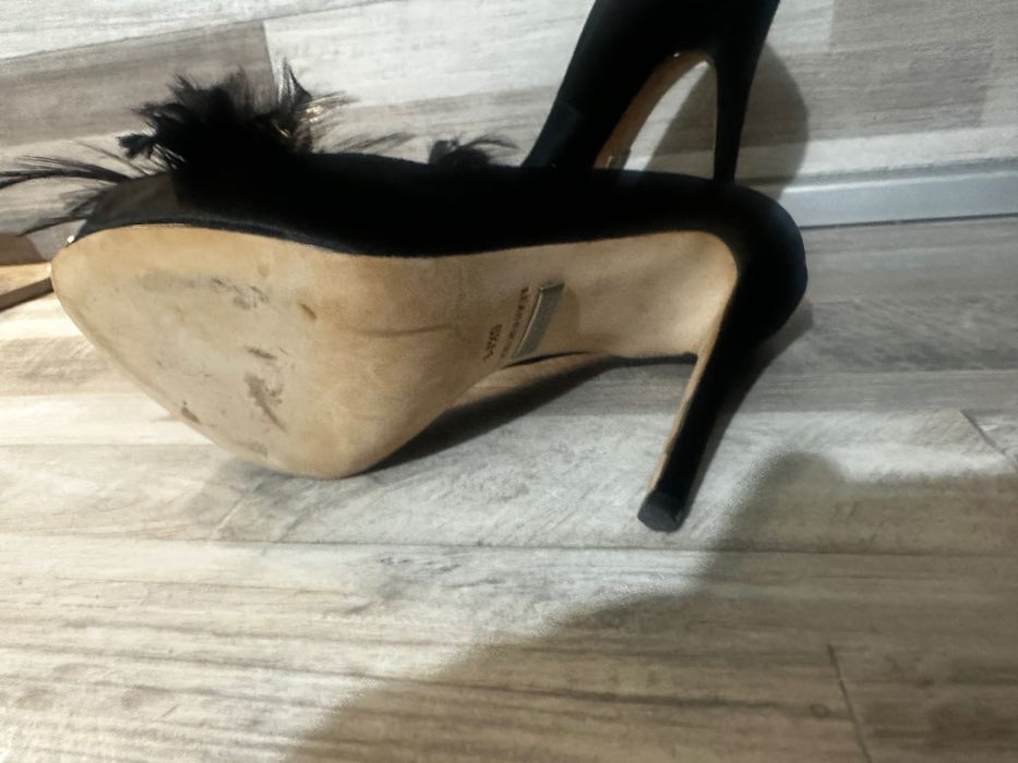 badgley mishka дизайнерски сатенени обувки на висок ток