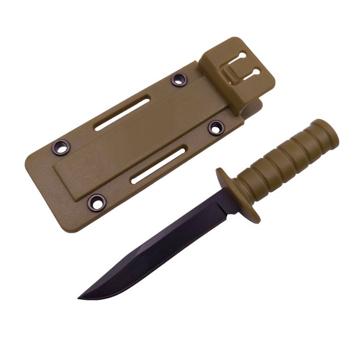 Cutit tactic vanatoare , Military Convoy, 10 cm, kaki, teaca lant