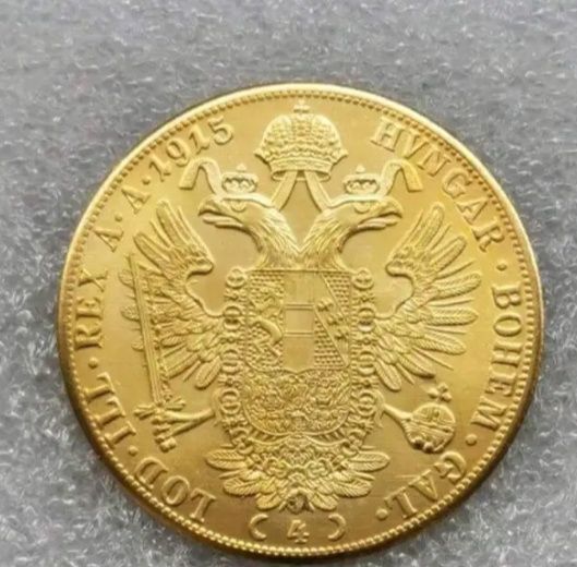 Moneda placate cu aur de 14k