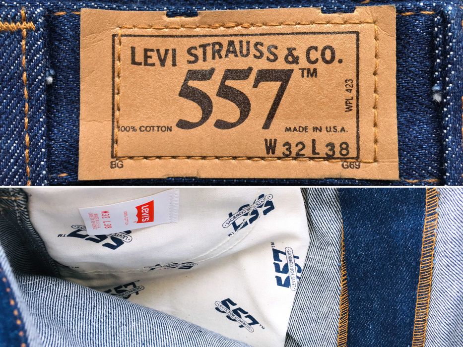 VINTAGE 1990 Made in U.S.A. LEVI'S® 557™ Levi's For Cowboys — W32 L39