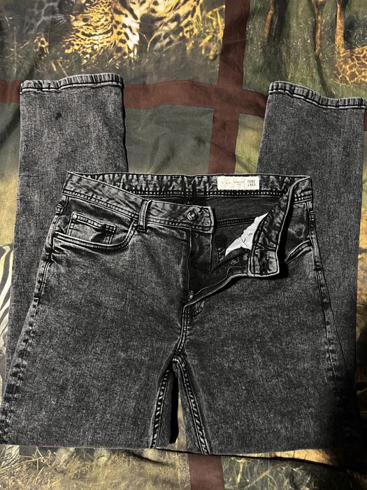 ЧИСТО НОВИ мъжки дънки Townland – Acid Wash / Графит