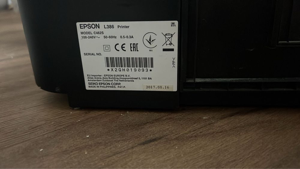 Цветной принтер epson L386. Wifi. 3в1