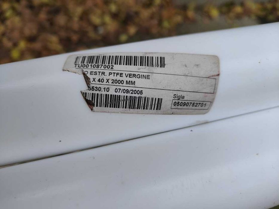 Teava PTFE Teflon, ITALY, Ø ext. = 50mm, Ø int. (gaura) = 40mm