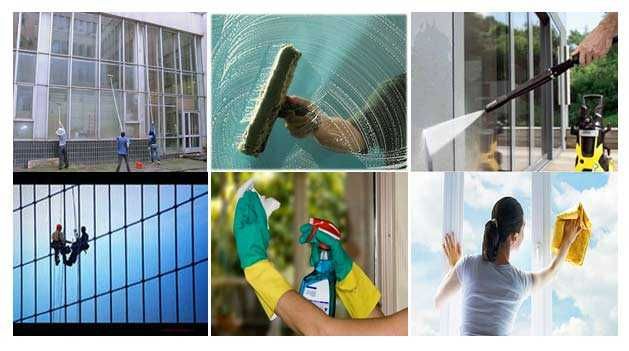 Fasadlar, oynalar va vitrajlarni sifatli yuvish xizmatlari.