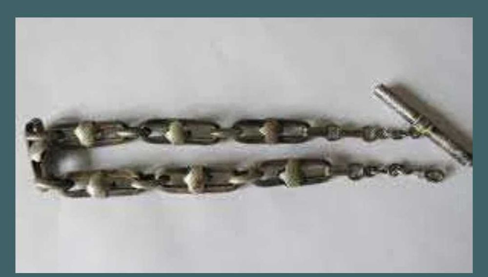 Vechi lant argint, pentru ceas de buzunar.