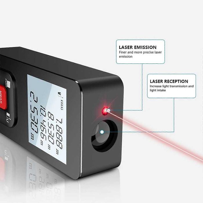 Презареждаща се акумулаторна лазерна ролетка HILDA 50м, 120м