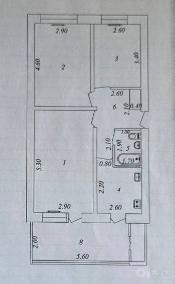 Продам квартиру 3/2/4 массивФеруза-2 Экобазар
