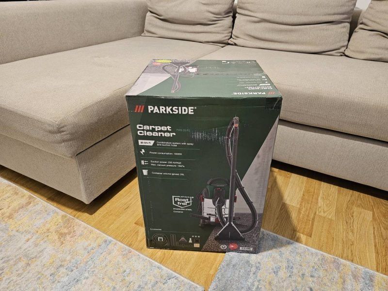 Aspirator umed/uscat Parkside la cutie